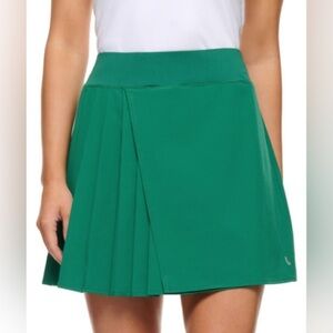 💚Lolë Green Pleated Active Skort – Built-In Shorts with Pocket (NWT)